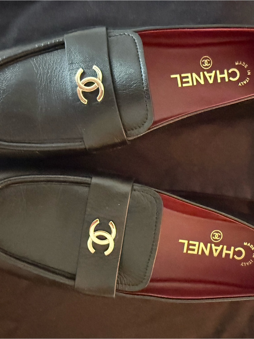 CHANEL Black womens Loafers